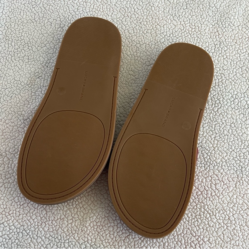Lucky Brand Amelia Buckle slide NWOb leather sandal - Picture 2 of 7